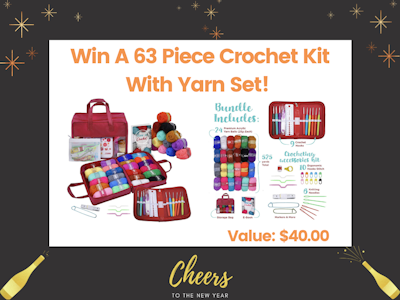 63-Piece Crochet Kit! sweepstakes