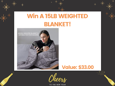 15LB Weighted Blanket! sweepstakes