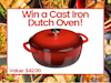 Cast Iron Dutch Oven! sweepstakes