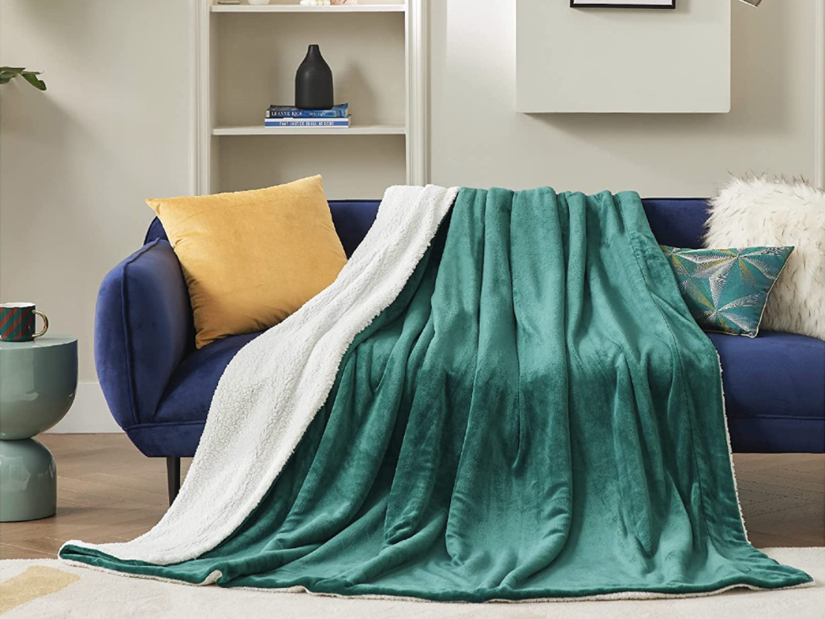 Cozy Sherpa Throw Blanket! sweepstakes