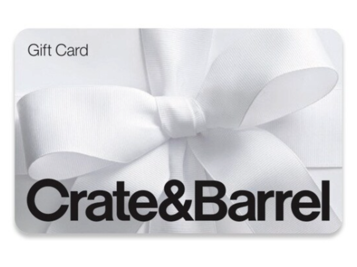 $100.00 Crate and Barrel Gift Card! sweepstakes